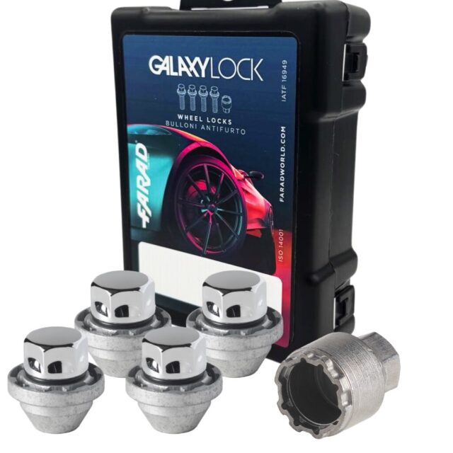1 - FARAD WHEEL LOCKS GALAXY NUTS