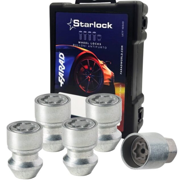 1 - FARAD WHEEL LOCKS STAR NUTS